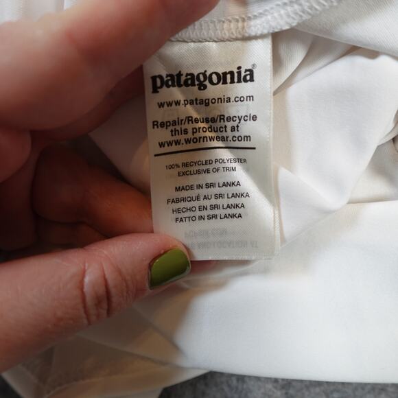 Patagonia Shirt Mens Small Capilene Cool Daily Graphic Short Sleeve UPF White - Picture 5 of 8